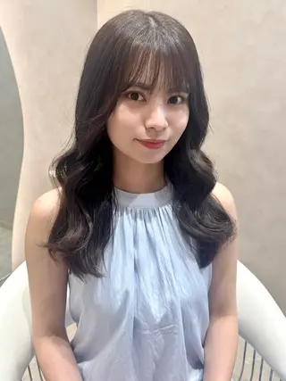 ミディアム カラー 🍑透明感color 🍑MOMOKA🍑のヘアスタイル