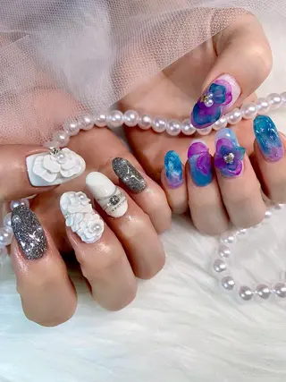 ネイル シェアサロンLei.g(レイジー)所属・3Dアートネイル💗 都築レナのネイルデザイン