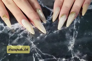 セミロング ネイル クロキ 。のネイルデザイン