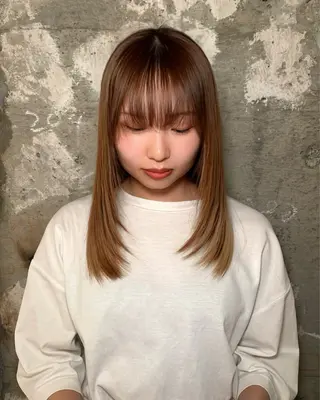 ロング 落合 智登世/ カラーモデル募集中のヘアスタイル