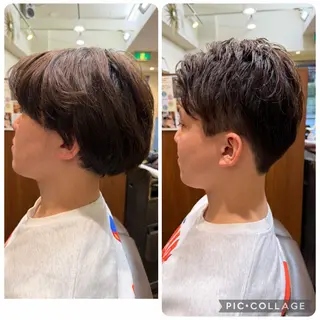 ショート メンズ 💈 中山 静香のヘアスタイル