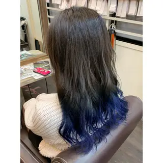 セミロング カラー LaLaMoana Rickyのヘアスタイル