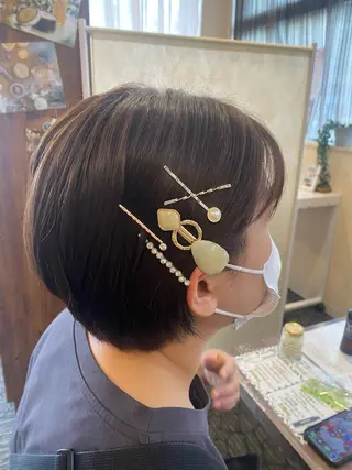 ショート 加藤 実穂のヘアスタイル