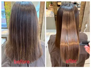 セミロング A'SHE横浜所属・髪質改善特化🔥縮毛 、美髪形成のプロ✂️のヘアスタイル
