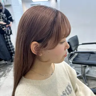 ミディアム ヘアアレンジ 🌼動き×透明感🩵 ハイトーン/ナナのヘアスタイル