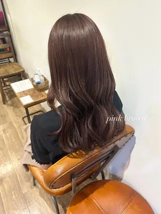 ロング カラー ヘアアレンジ Himawari♡ 柔らかいカラーのヘアスタイル