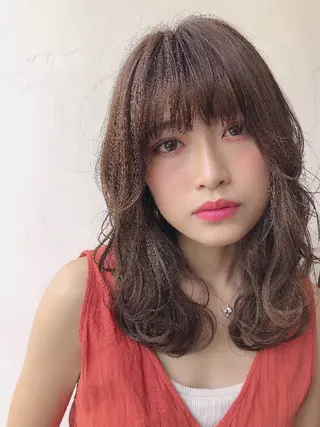セミロング サロウィン銀座ray店所属・シノヅカ ケンゾーのヘアスタイル