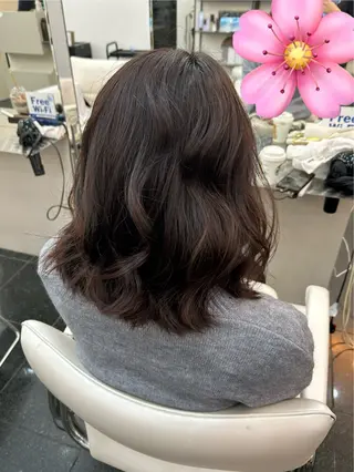 カラー 髪質改善⭐️縮毛 🫧内藤紅葉のヘアスタイル