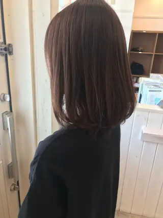 ミディアム カラー ヘアアレンジ Blink Remit hair明野店所属・秋月 亜耶のヘアスタイル