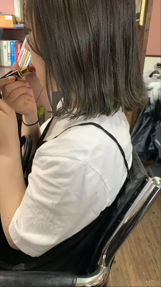 ミディアム カラー chouette/ 根本優希のヘアスタイル