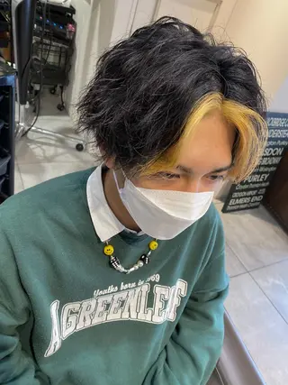 ショート カラー メンズ 川越 輝梨奈のヘアスタイル