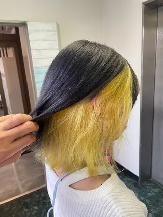 ミディアム カラー Cecil hair なんば店のヘアスタイル