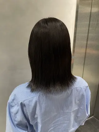 ミディアム カラー 江藤 かえでのヘアスタイル
