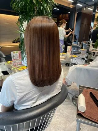 ミディアム カラー ヘアアレンジ Respia所属・白石 紗弥加 銀座/透明感/艶髪のヘアスタイル
