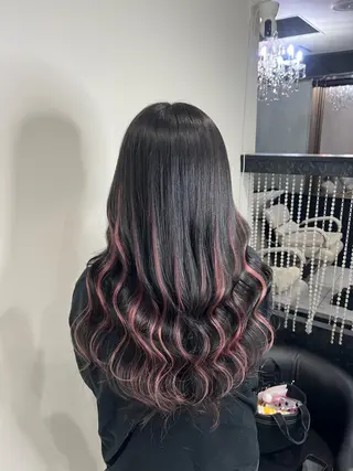 ロング カラー YUDU🍊 germe/ジェルムのヘアスタイル