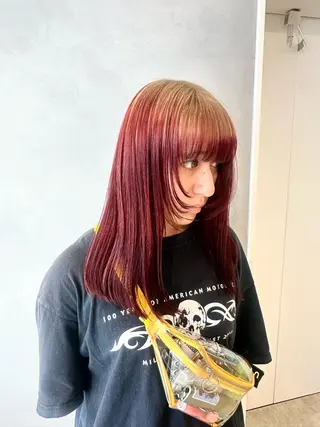 カラー デザインカラー/パー マ🦖外岡咲希🦖のヘアスタイル