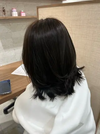 ミディアム カラー Aimee by hase所属・澤田 華月のヘアスタイル