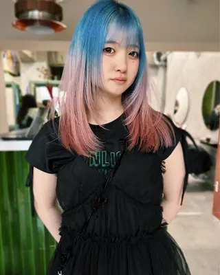 ミディアム カラー 🧡色落ちまで2度綺 麗なカラー🧡ヨシキのヘアスタイル