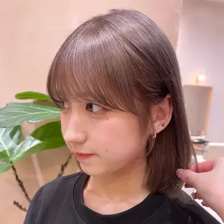 ミディアム カラー レイヤー/ブリーチ /暖色/ゆきなのヘアスタイル