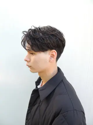 パーマ メンズ soen所属・⚡メンズパーマフ ェードカットTomyのヘアスタイル