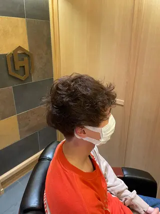 ミディアム パーマ ヒロ銀座　　　御徒町所属・ヒロ銀座　小林 透真のヘアスタイル