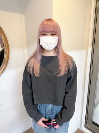 ミディアム カラー Cinq所属・ハイライト🌟/ ボブ/豊田のヘアスタイル