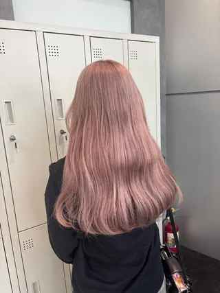 ロング カラー ヘアアレンジ ミルクティー/ピンク カラー/ みう🎀のヘアスタイル