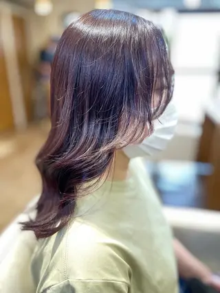 ミディアム カラー ♦️髪質改善美髪矯正 💍谷口克也♦️のヘアスタイル