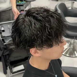 ショート パーマ メンズ 🐺ウルフ特化🐺 毛流れパーマ/Ryoのヘアスタイル
