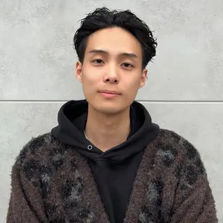 ショート パーマ メンズ 東 大智のヘアスタイル