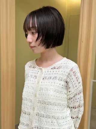 ショート 🐝 朝ラク・扱いや すいボブ／専門🐝のヘアスタイル
