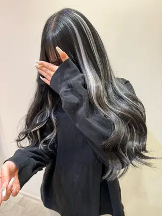 ロング 横浜🍒ルーツカラー エクステ／RIEのヘアスタイル