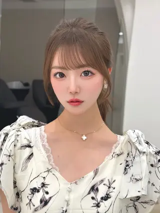 ロング 似合わせ/レイヤー /顔まわり/池田歩樹のヘアスタイル