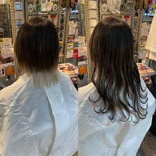 ショート カラー ヘアアレンジ haco+所属・🌈派手髪エクステ ブレイズ🌈ひろとのヘアスタイル