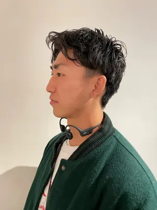 パーマ メンズ ヘッドスパ/カラー 葉月のヘアスタイル