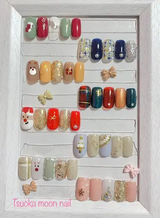 ネイル 🌙都岡 ムーンネイルのネイルデザイン