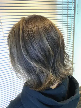 ミディアム パーマ 髪質改善/レイヤー ストウシンゴのヘアスタイル