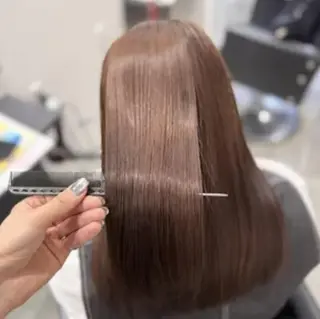 ロング カラー 縮毛矯正リピート90 %超/髪質改善/井口のヘアスタイル