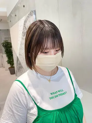 ショート 透明感 カラー✨有坂映哉のヘアスタイル