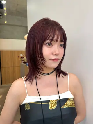 ミディアム カラー 🫧艶カラー/ダブル カラー♡/桜🌸のヘアスタイル