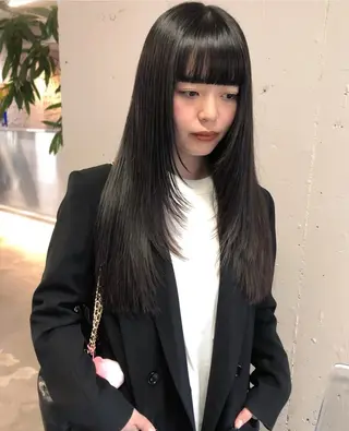 ロング ボブ× フェイスレイヤー🩰のヘアスタイル