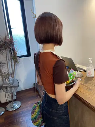 ミディアム カラー a rikaのヘアスタイル