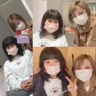 ショート カラー メンズ キッズ ✂︎ショート、ボブ、 レイヤー🩵YUMIのヘアスタイル