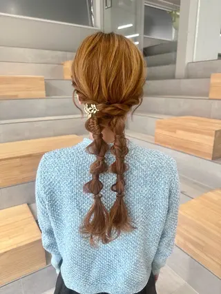 ロング ヘアアレンジ 染谷 遥花のヘアスタイル