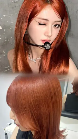 ミディアム カラー 🩶大人韓国ヘア 渋谷/Satsukiのヘアスタイル