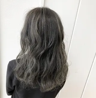 セミロング カラー ヘアアレンジ Le/a谷町 野上幹太のヘアスタイル