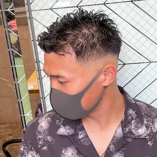 パーマ メンズ Le'a所属・渋谷/フェード/ 國分 翔のヘアスタイル