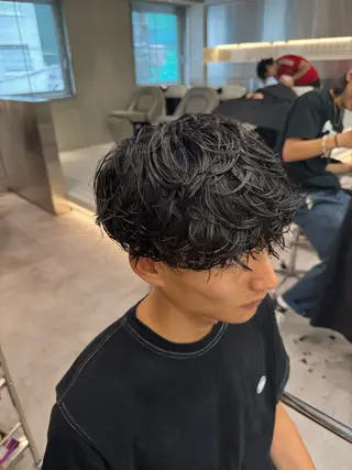 パーマ メンズ ブリーチ/パーマ特化 片平和寿のヘアスタイル