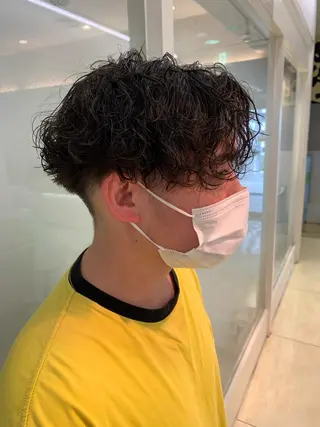 パーマ メンズ 似合わせカラー/艶 髪質改善/ヨシザキのヘアスタイル