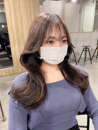 ロング カラー 韓国レイヤー/ 顔周り💕田中将吾のヘアスタイル